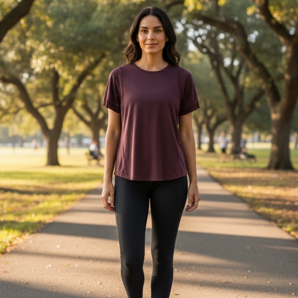 NEW Avia Plum Active Tee - Picture 2 of 3